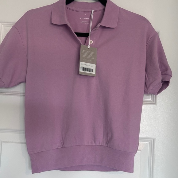 Everlane Tops - Everlane Organic Cotton Polo Top Shirt Mauve Size Small Nwt